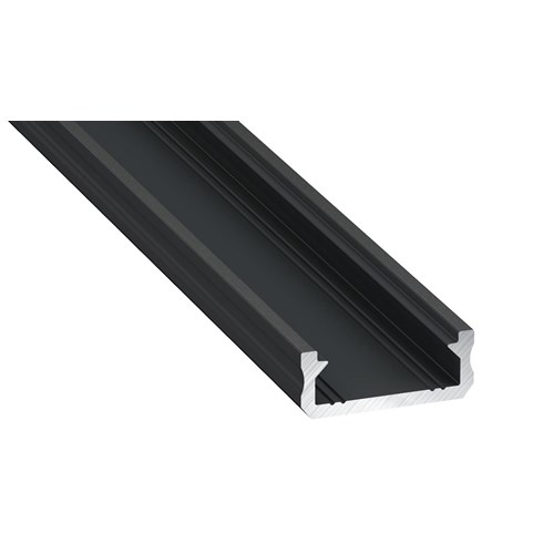 ALU PROFIL LUMINES D 6,3X16MM SORT L= 2M FOR LED TAPE