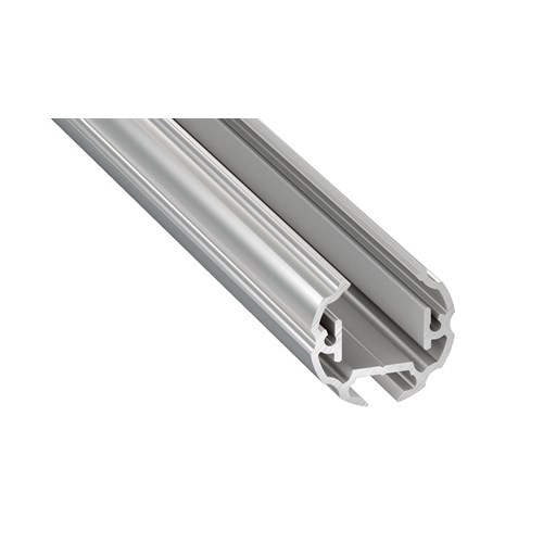 Alu Gardeobe Profil COSMO 14X25MM Sølv Anodisert L= 2M for led tape