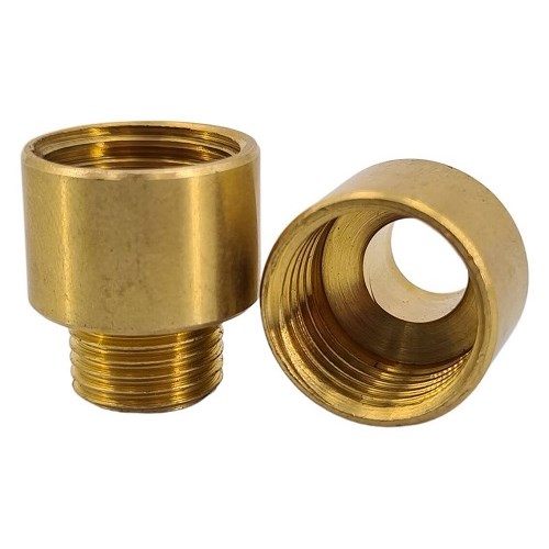 Reduksjons nippel 13mm innvendig 10mm utvendig Messing