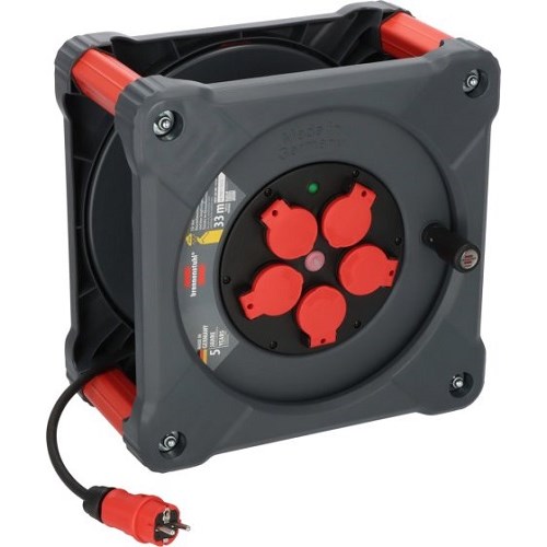 Kabeltrommel KA 3100 5 ute 3G1,5MM2 33M 5 uttak IP44 Proff Brennenstuhl